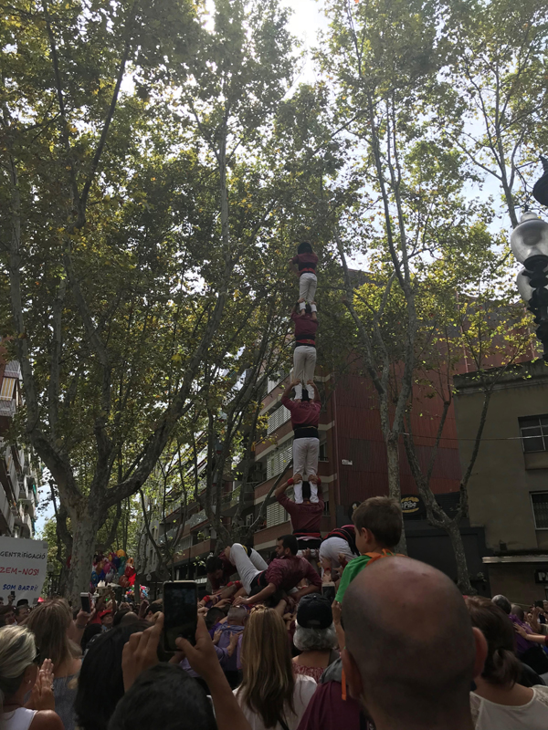 バルセロナ写真⑫（人間の塔）